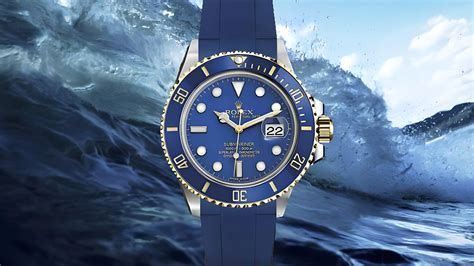 rolex sports watch blue.